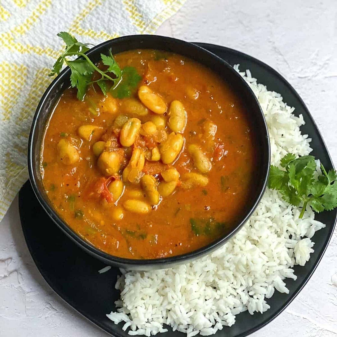 Moroccan White Beans Stew | Instant Pot Loubia