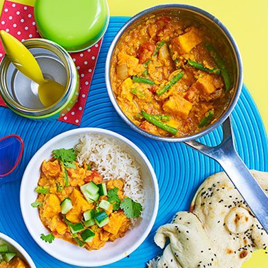 Creamy lentil & veggie curry