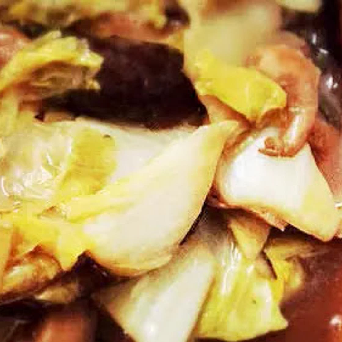 Braised Cabbage with Dried Shrimp and Mushroom 白菜燜香菇蝦米
