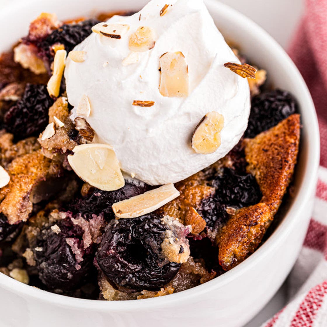 Brown Butter Cherry Cobbler