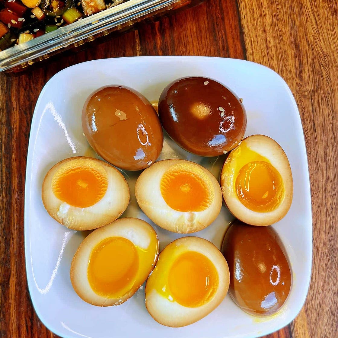 Soy Sauce Eggs - Marinated with Cola