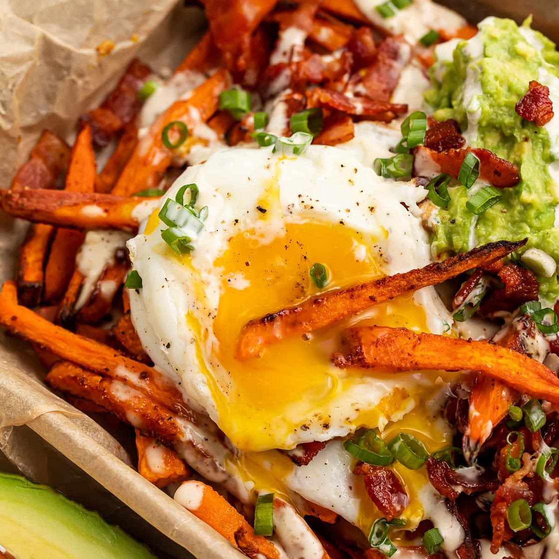 Whole30 Loaded Sweet Potato Fries
