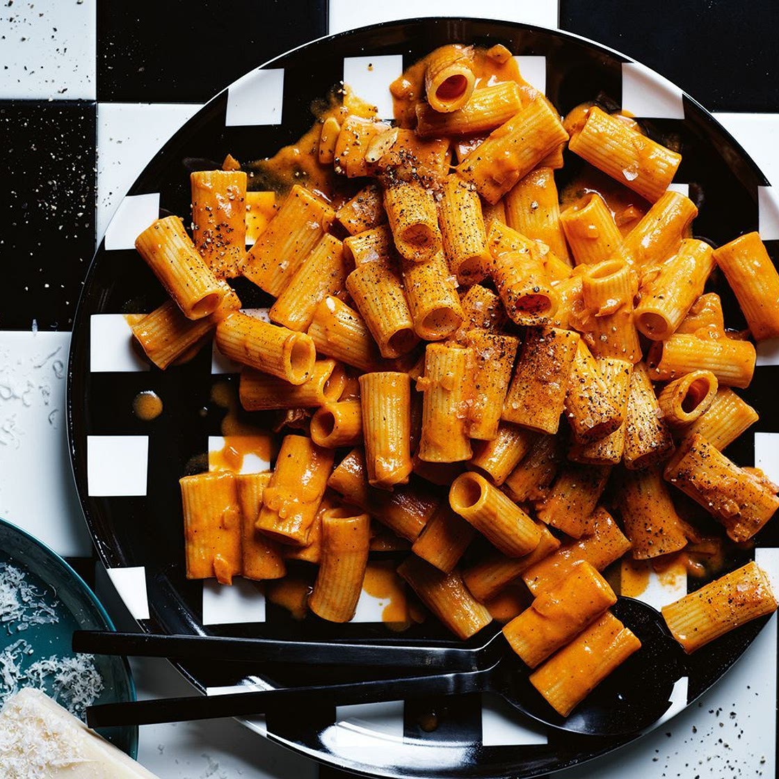 Tomato vodka rigatoni