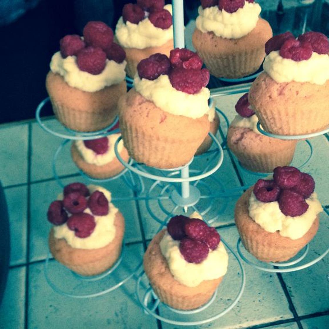 Cupcakes à la framboise et chocolat blanc