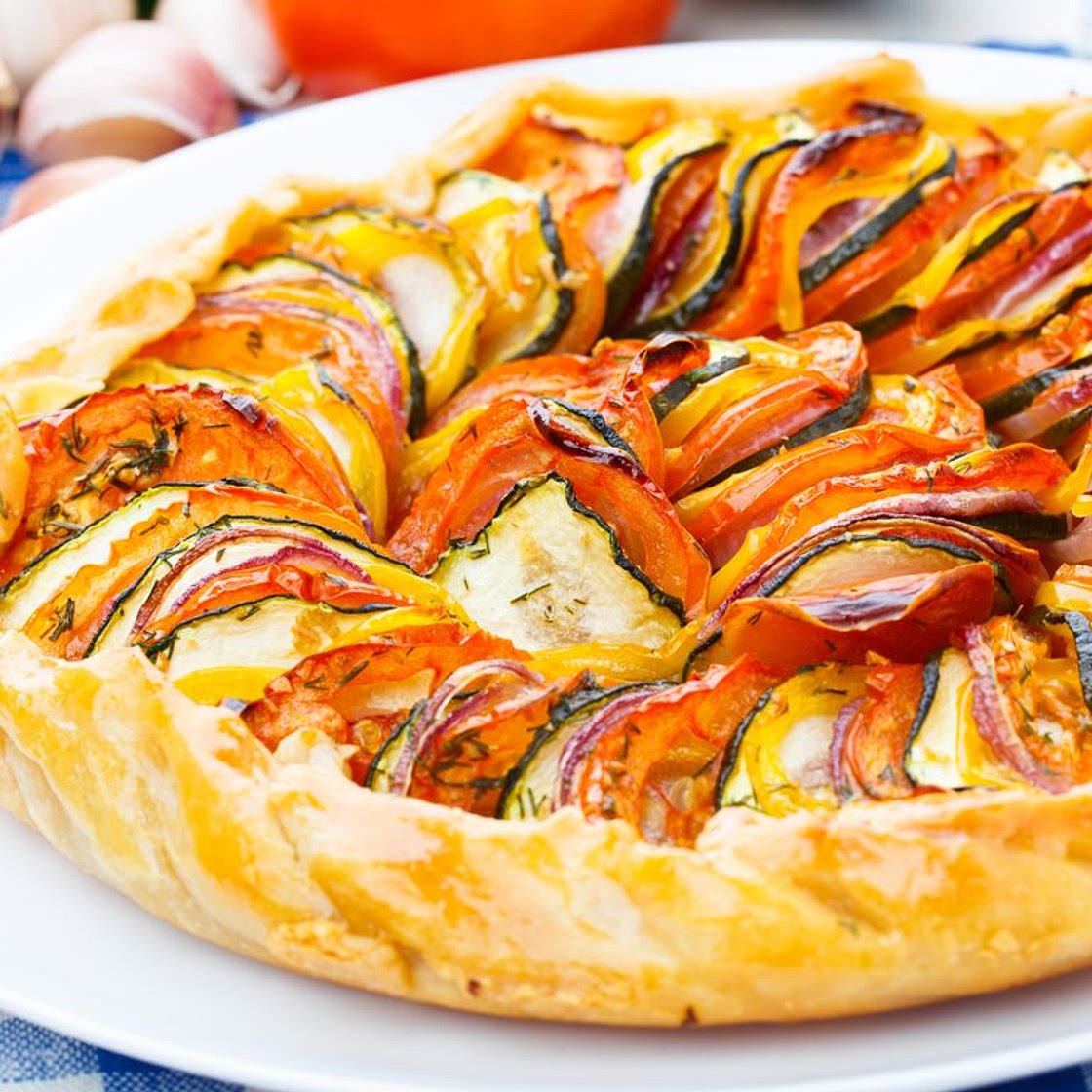 Quiche de ratatouille au comté