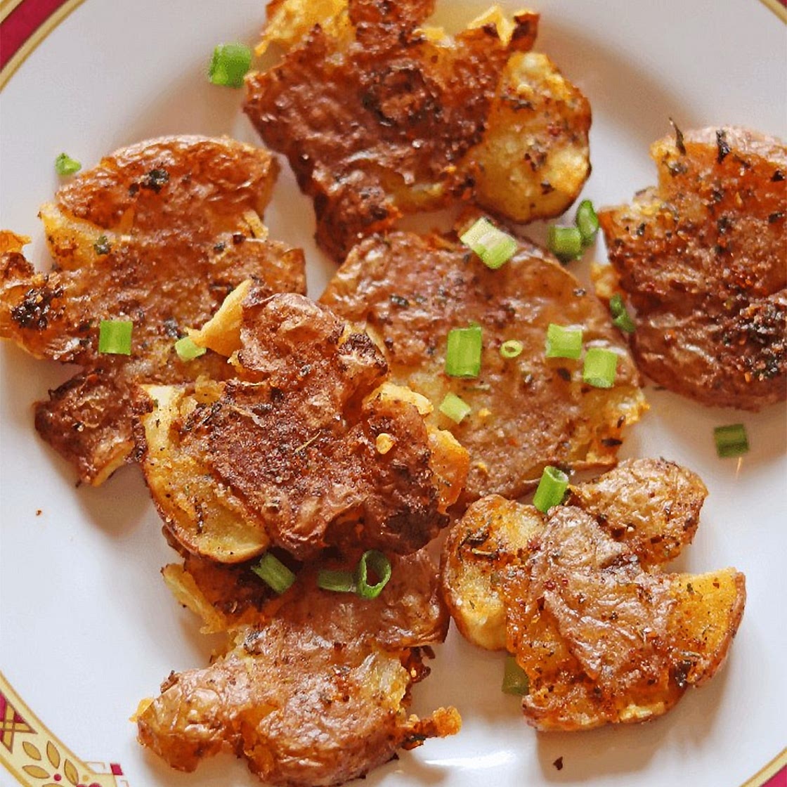 Air Fryer Smashed Potatoes