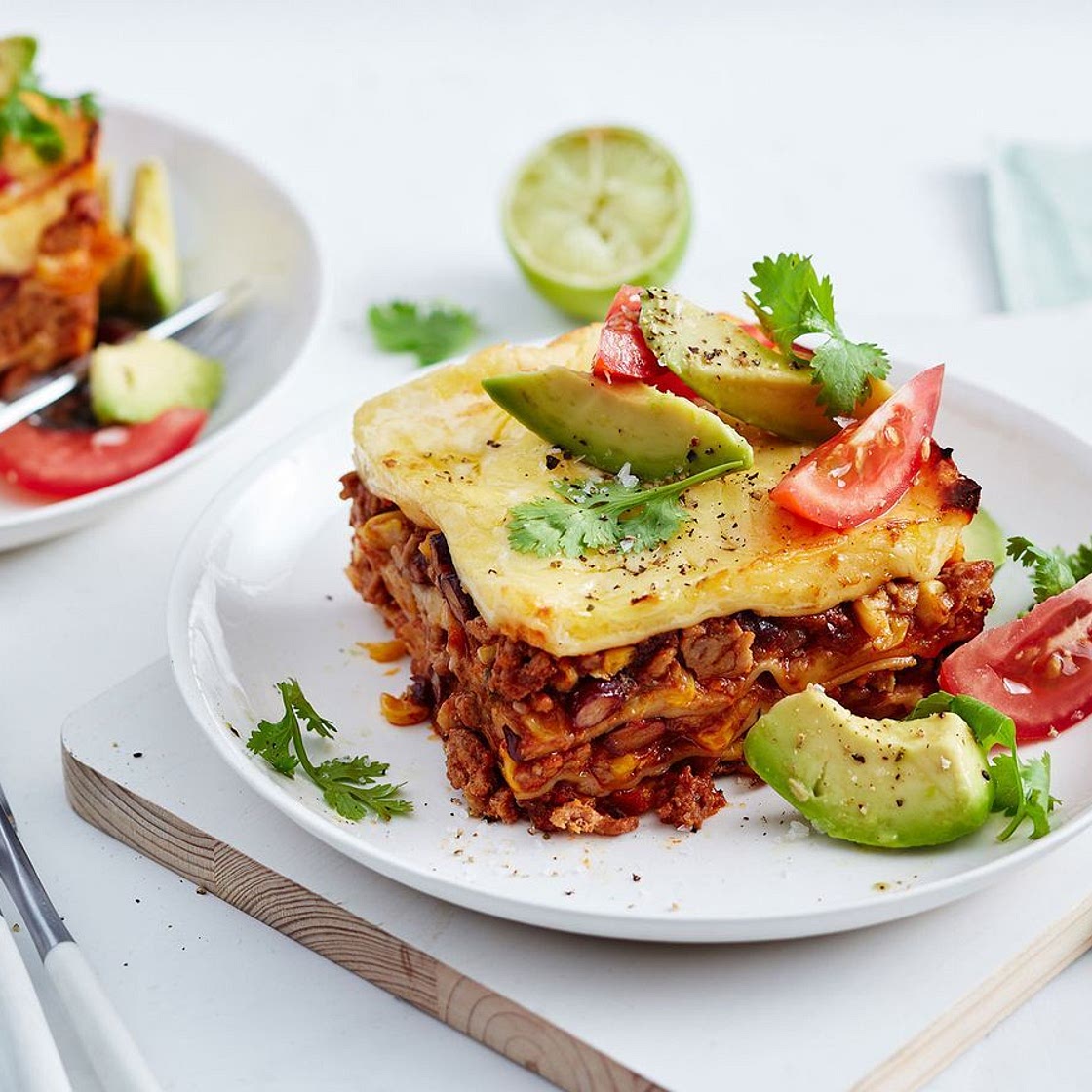 Slow cooker Mexican lasagne recipe