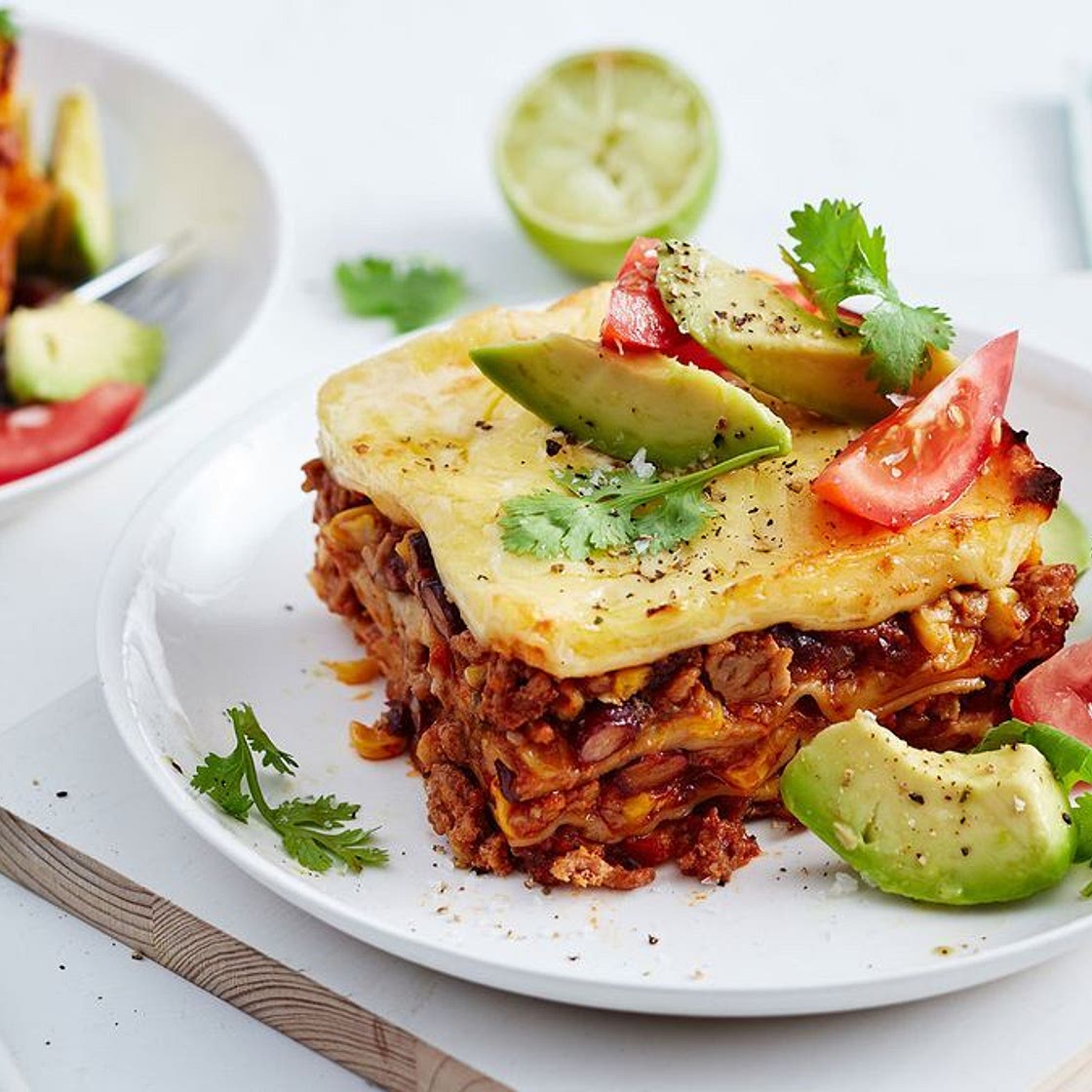 Slow cooker Mexican lasagne recipe