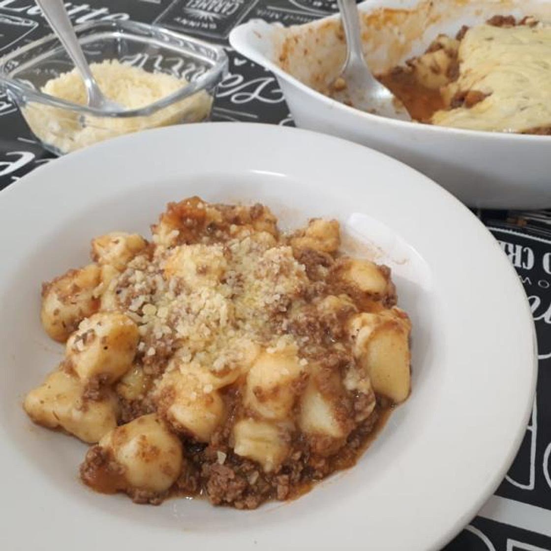 Receita de Nhoque de batata com carne moída