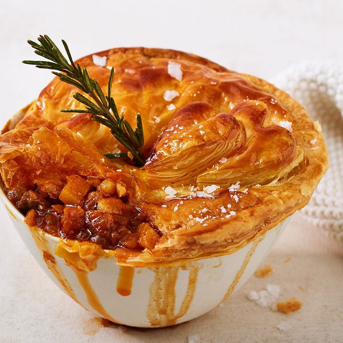 Roast lamb pot pies