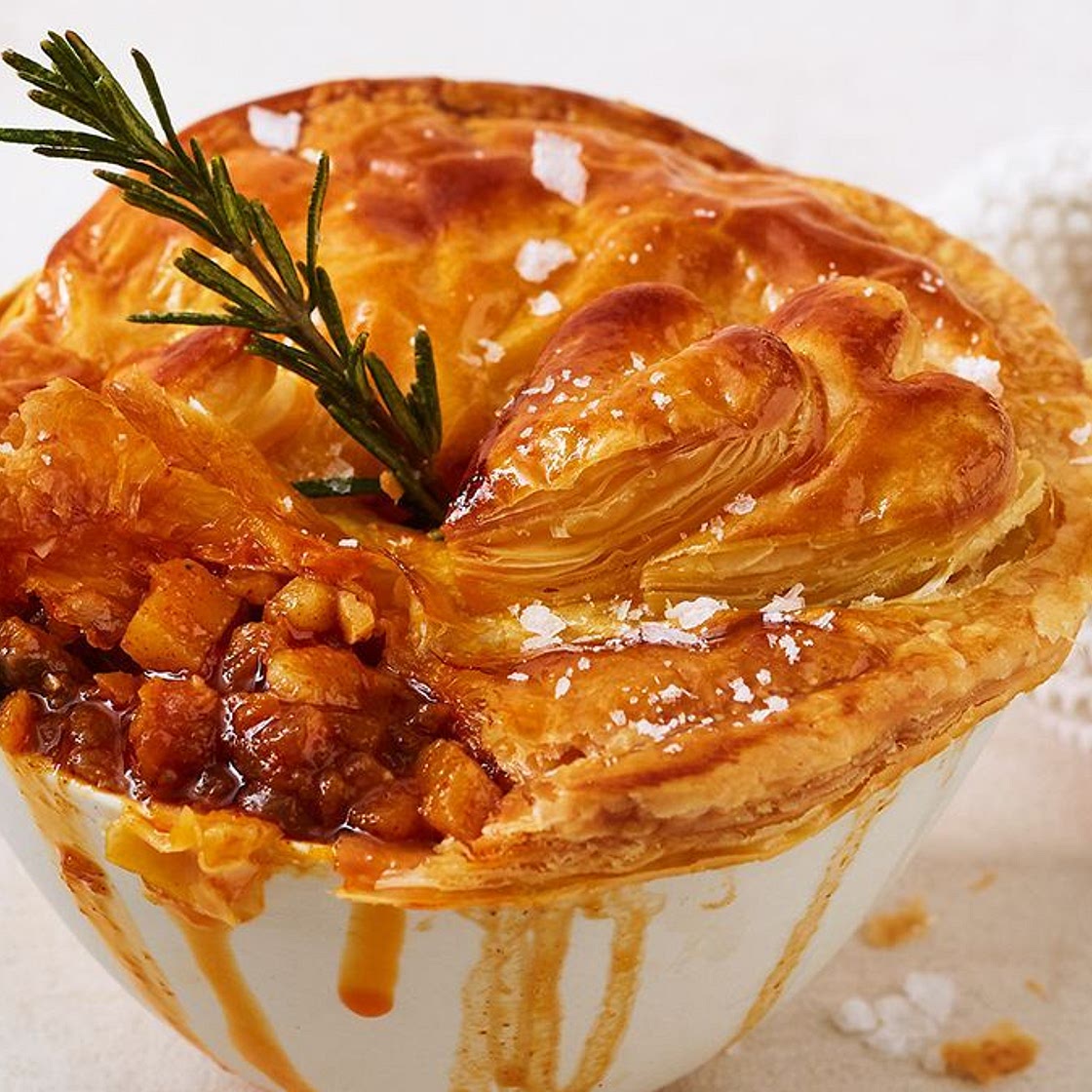 Roast lamb pot pies