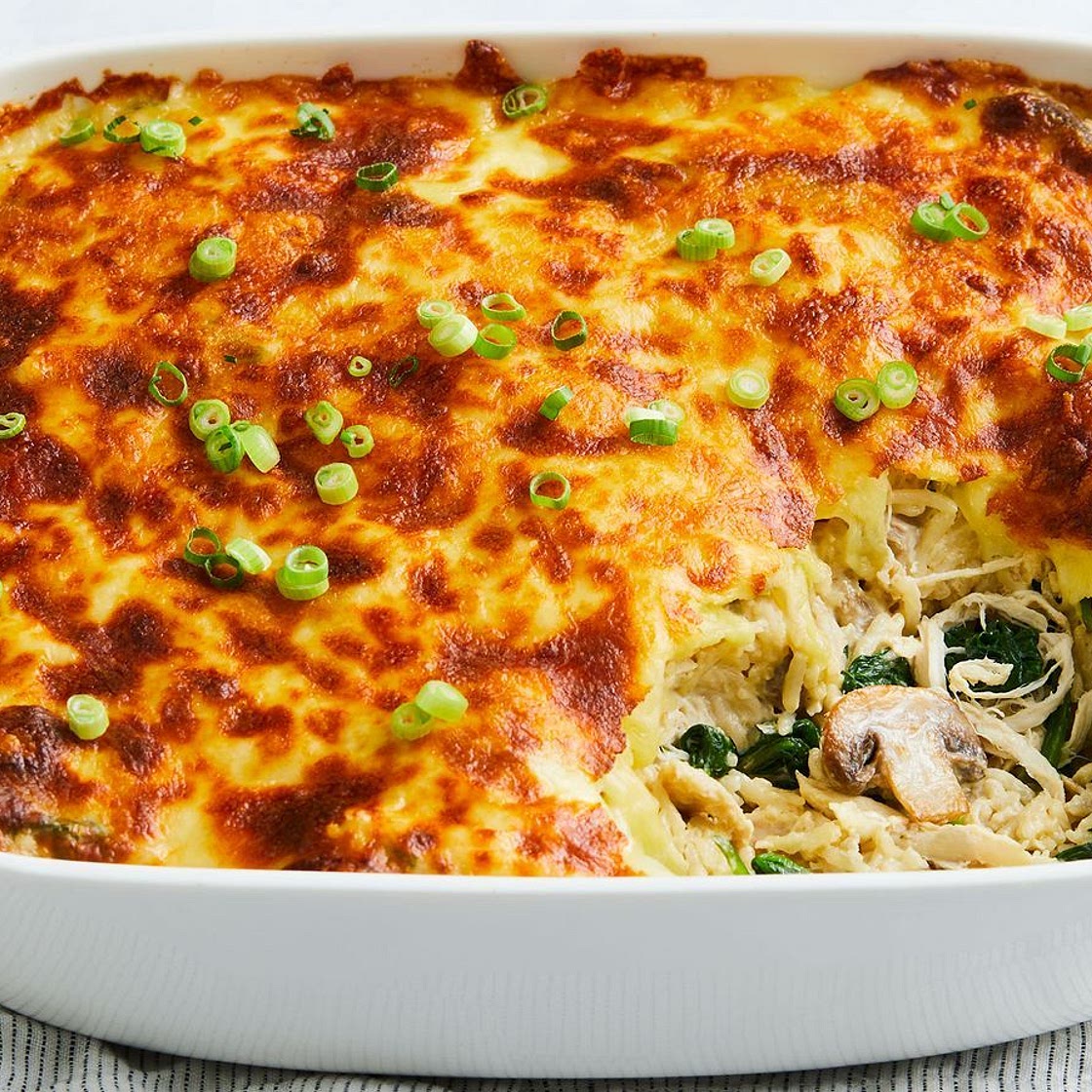 Quick French onion chicken rice bake recipe