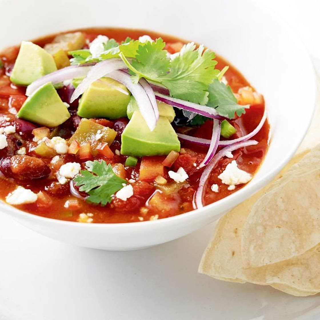 Spicy Mexican bean soup