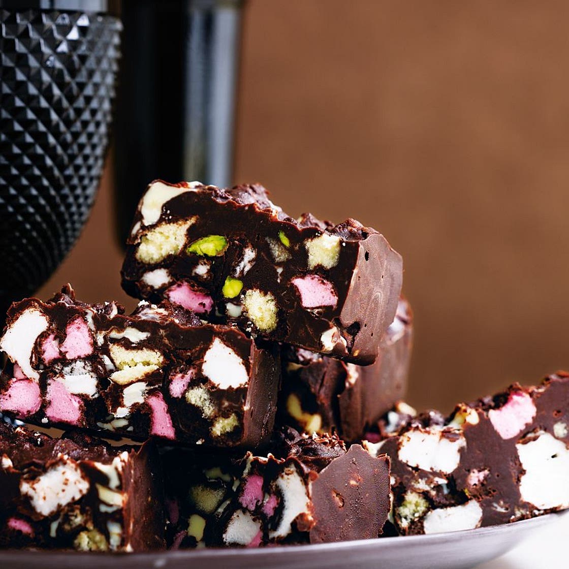 Baileys rocky road fudge