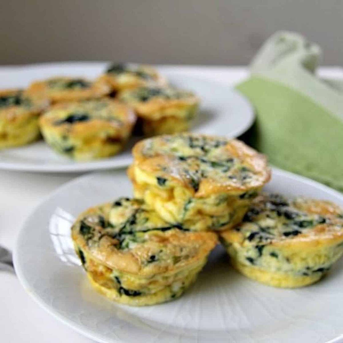 Mini Spinach Feta Quiches