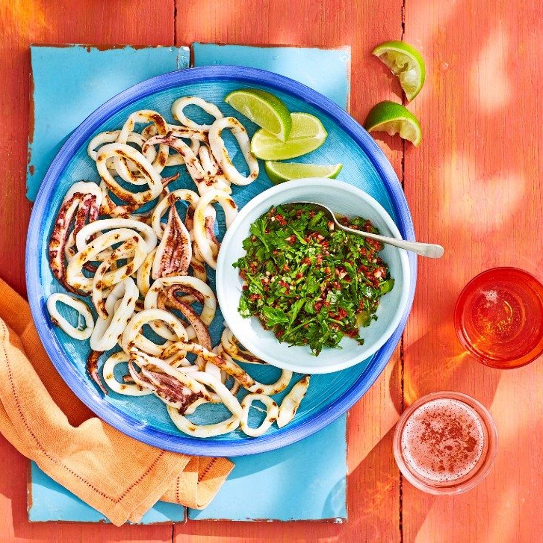 BBQ squid