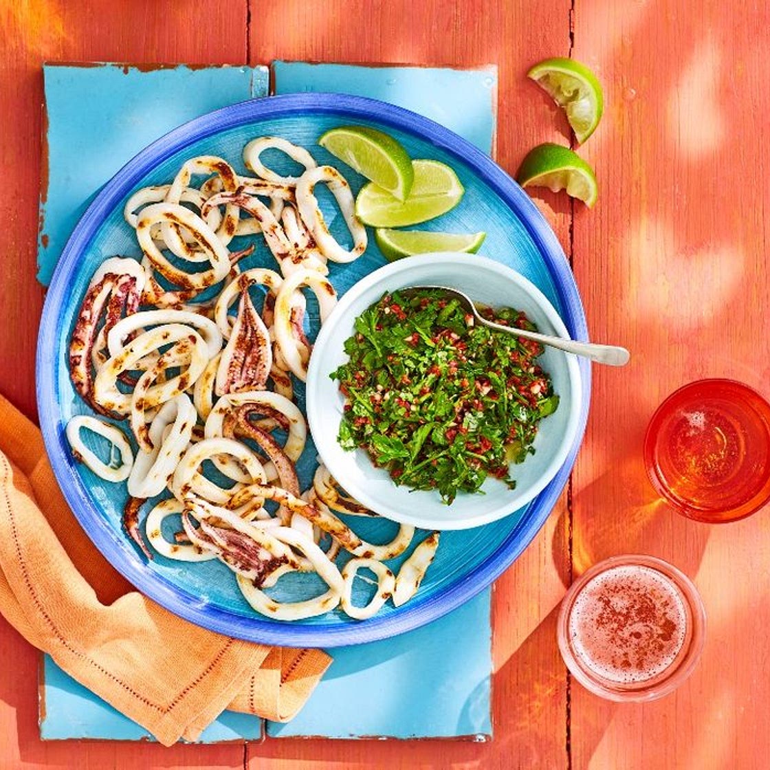BBQ squid