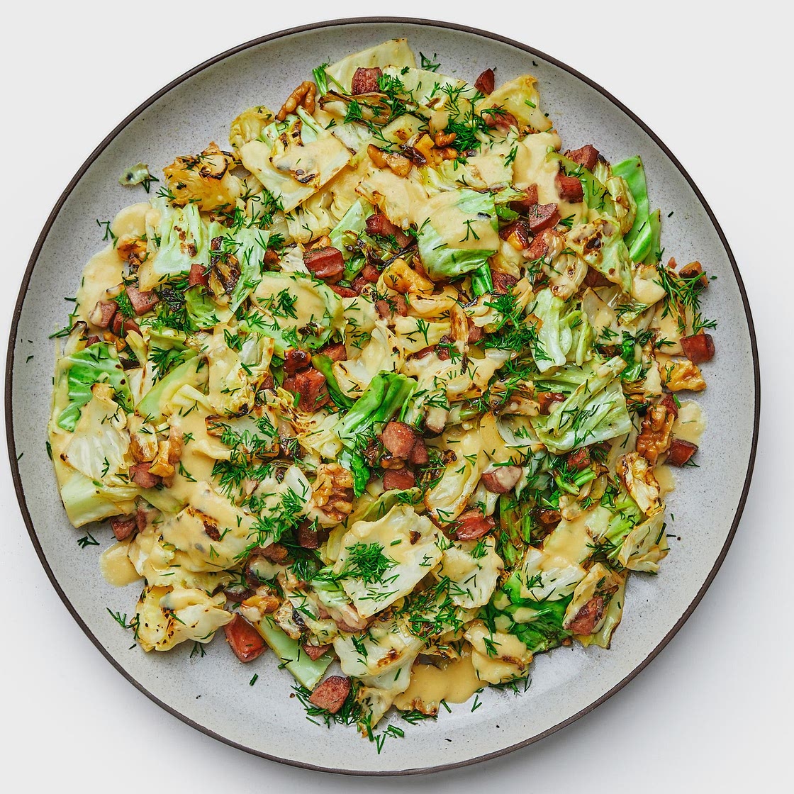 Kielbasa-Cabbage Stir-Fry