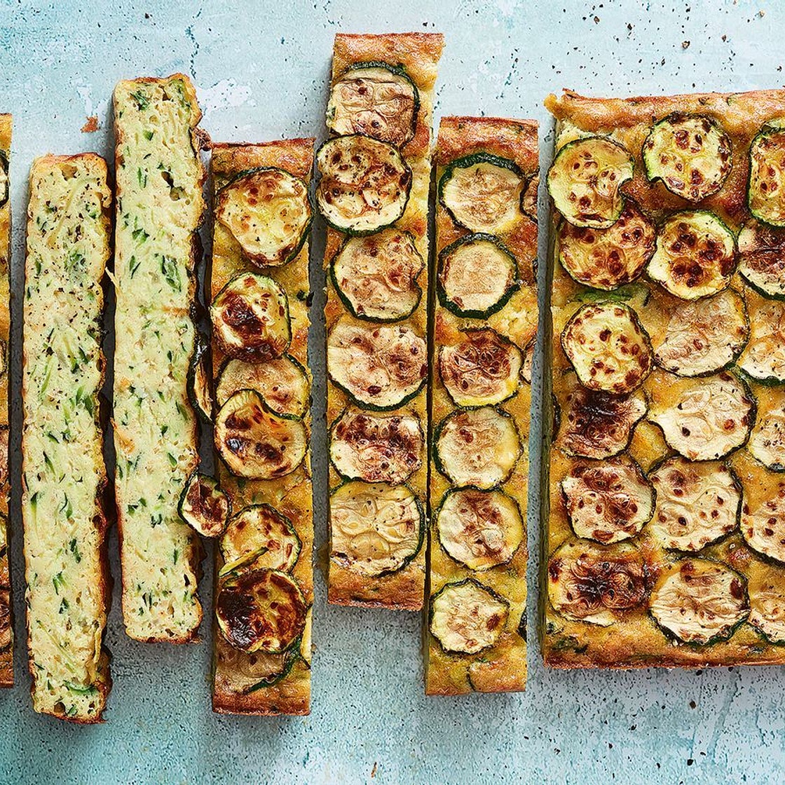 Healthy zucchini slice recipe