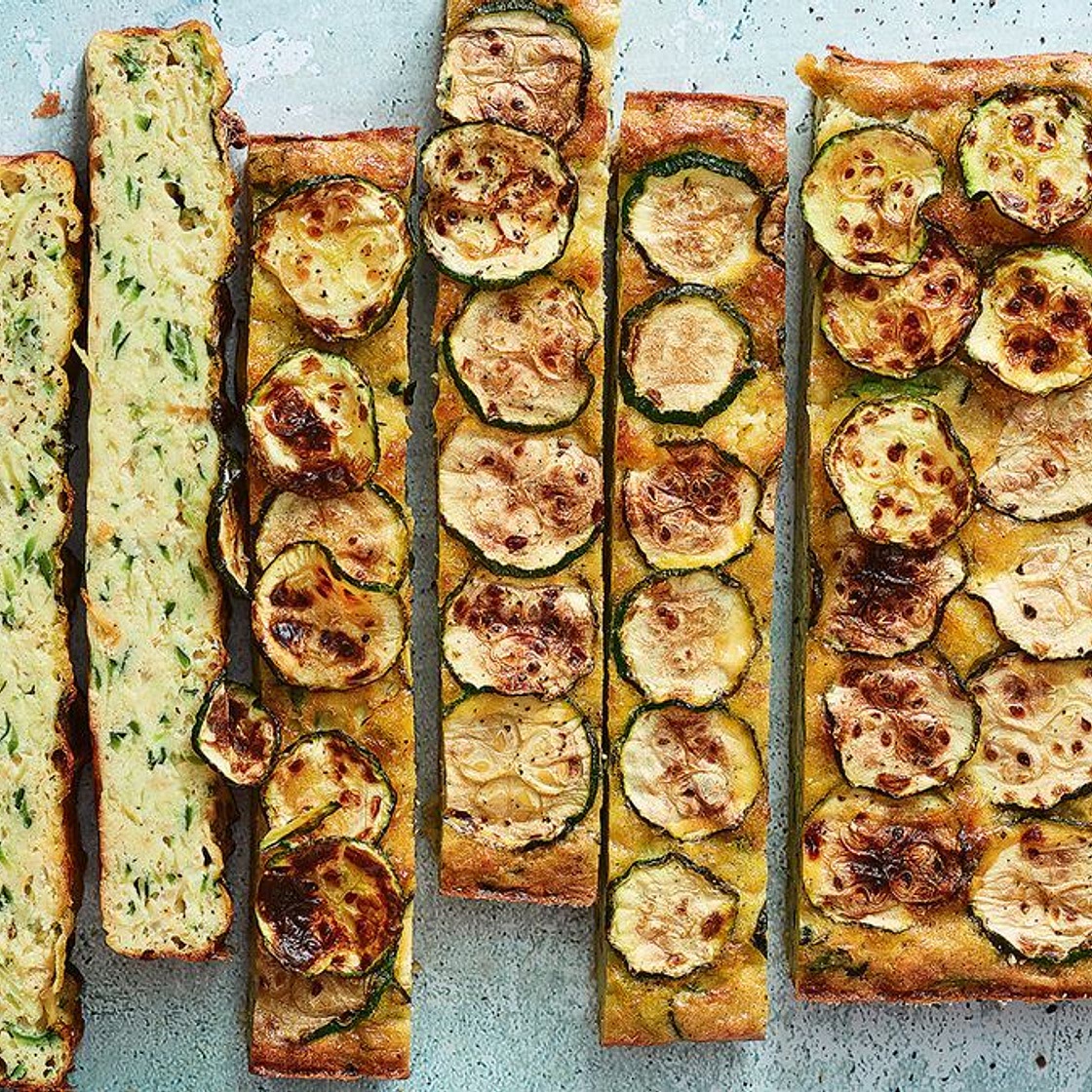 Healthy zucchini slice recipe