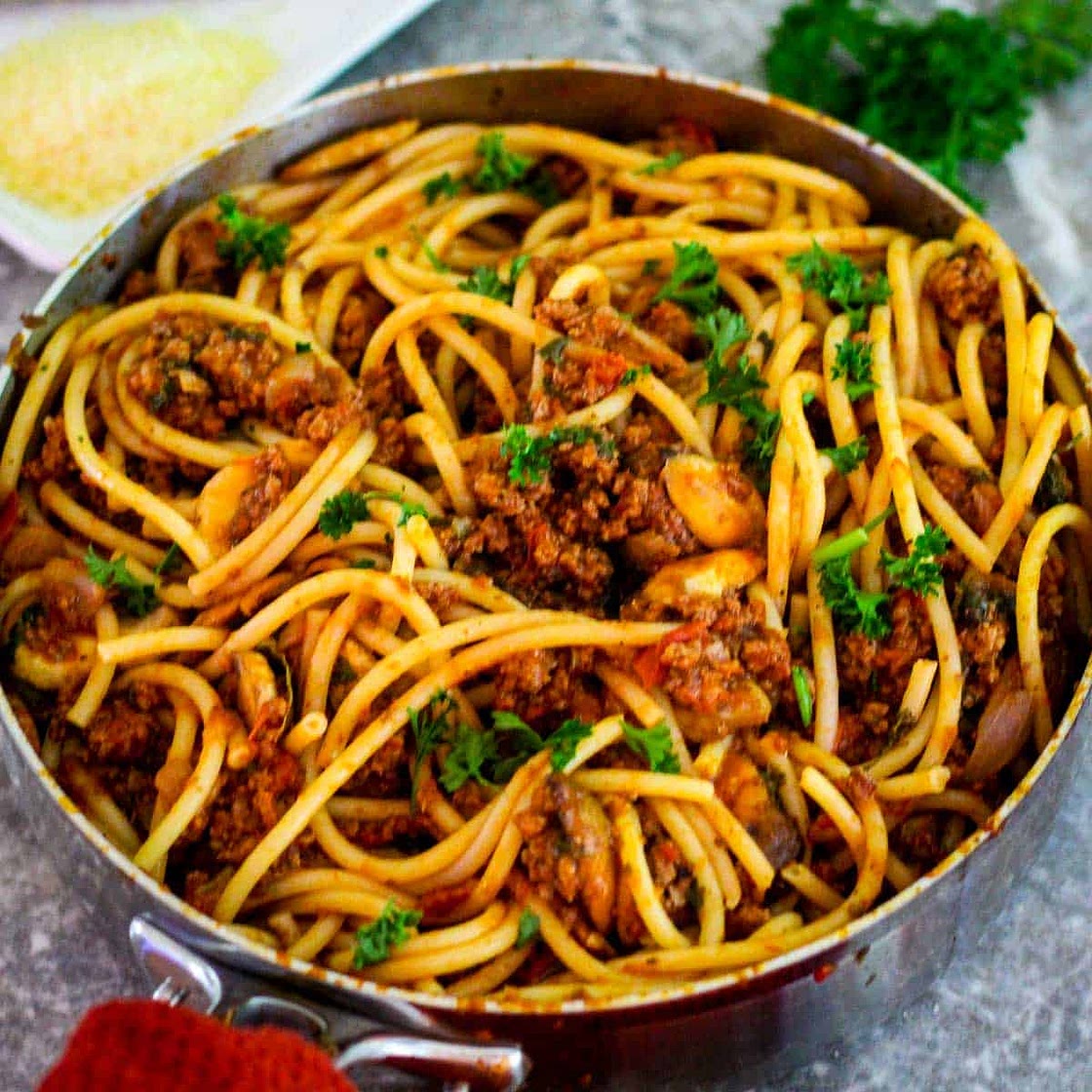 Mushrooms Beef Pasta Sauce