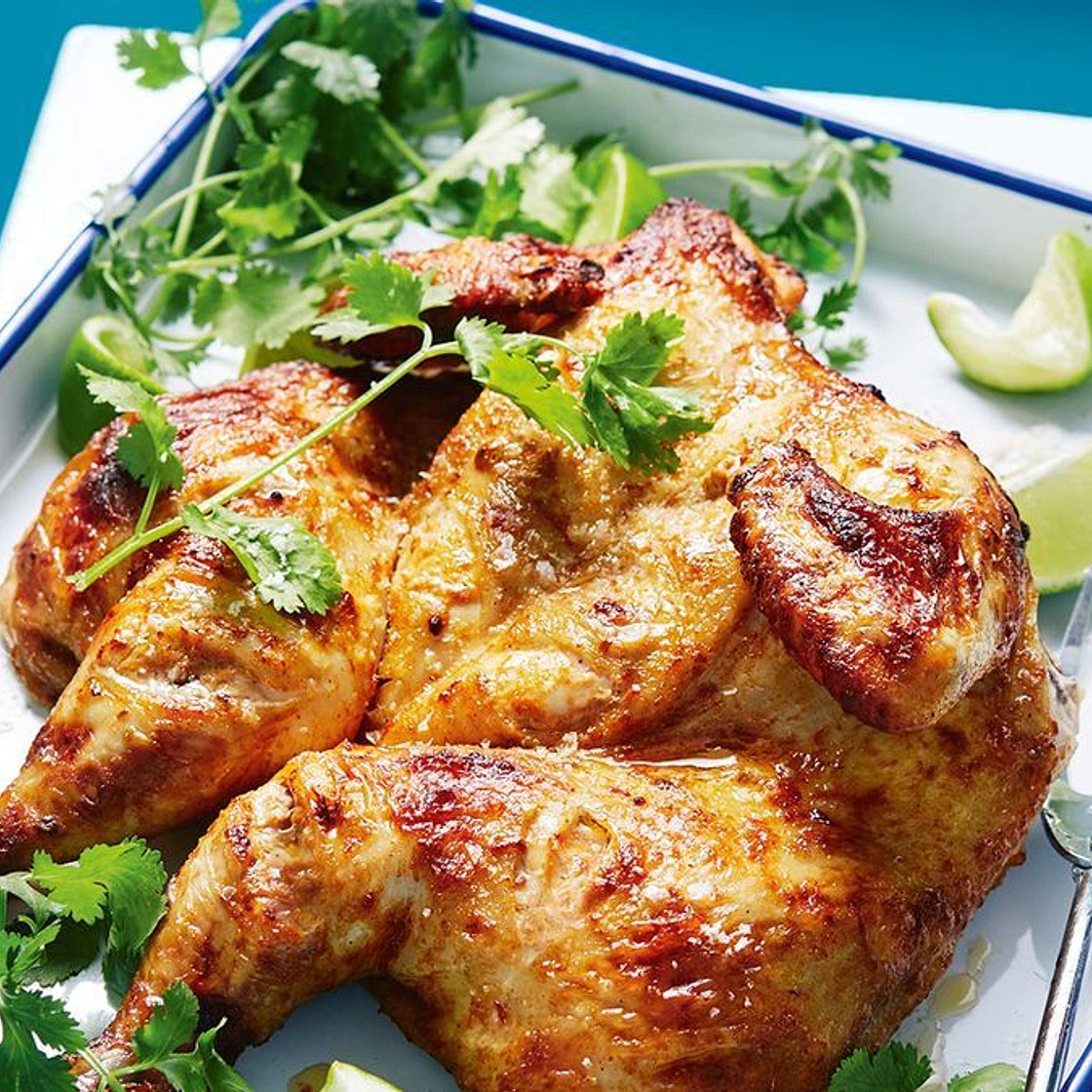 Ras el hanout, yoghurt and lime grilled chicken