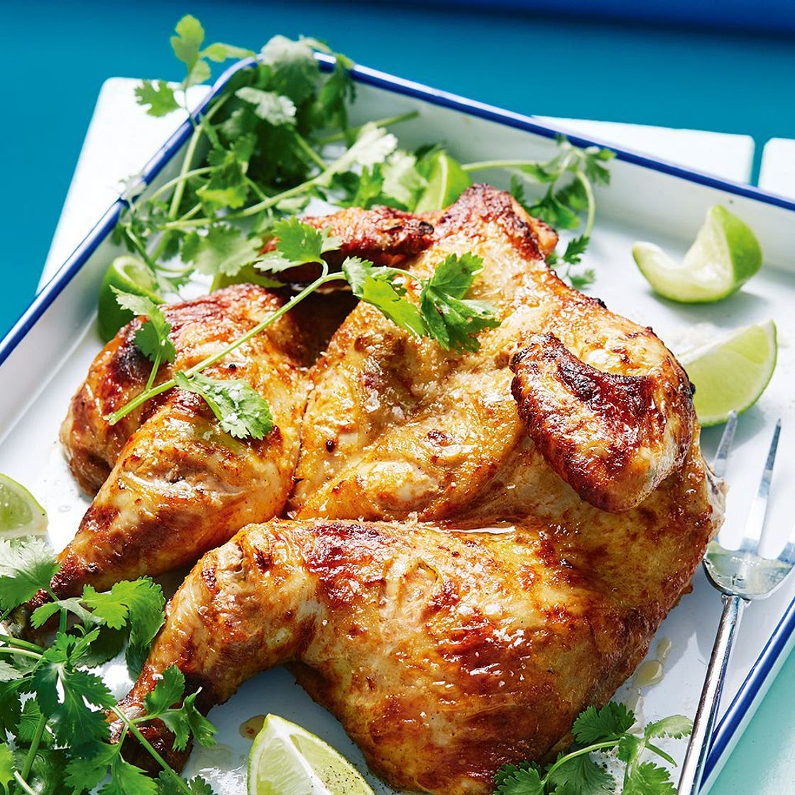 Ras el hanout, yoghurt and lime grilled chicken