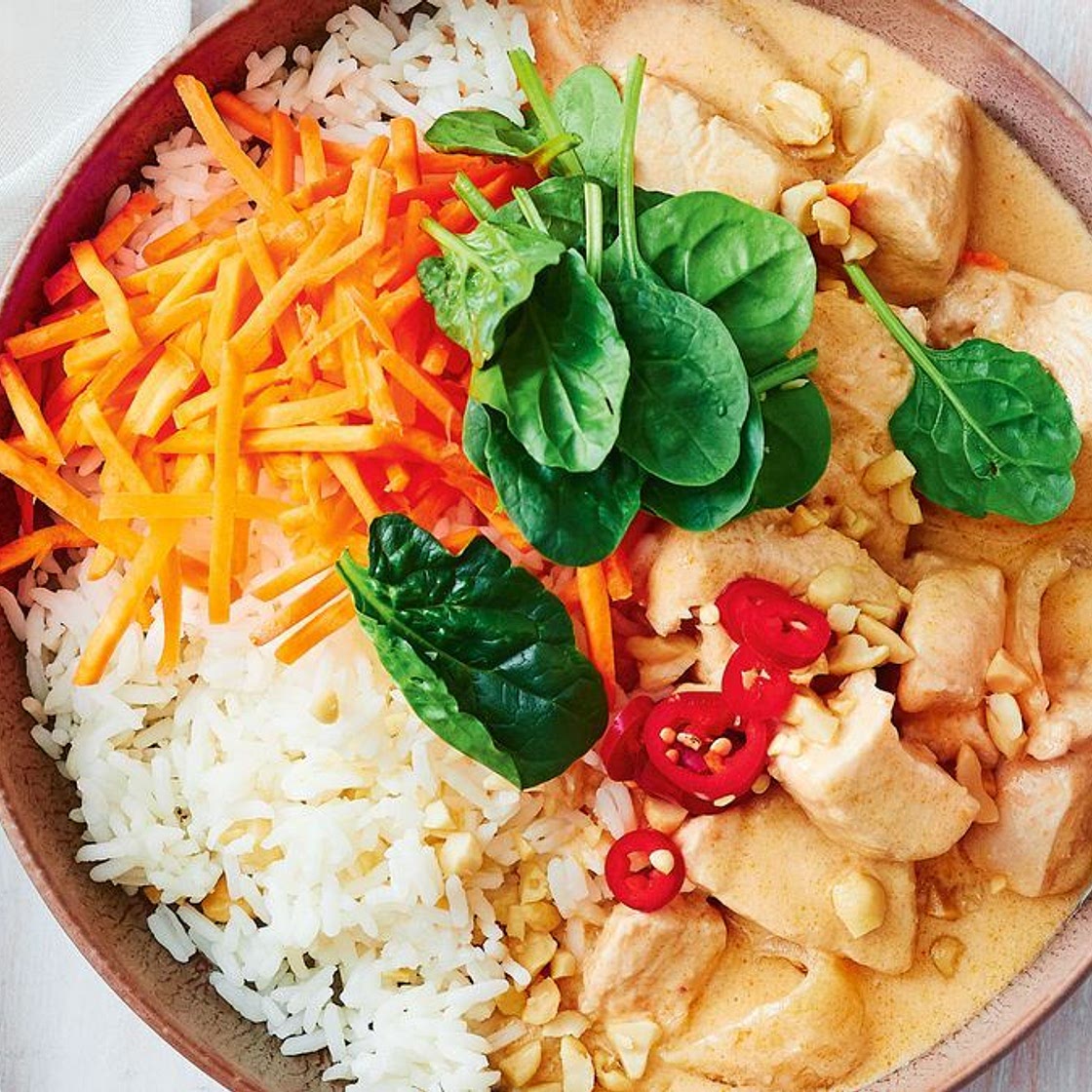 Peanut chicken coconut curry recipe