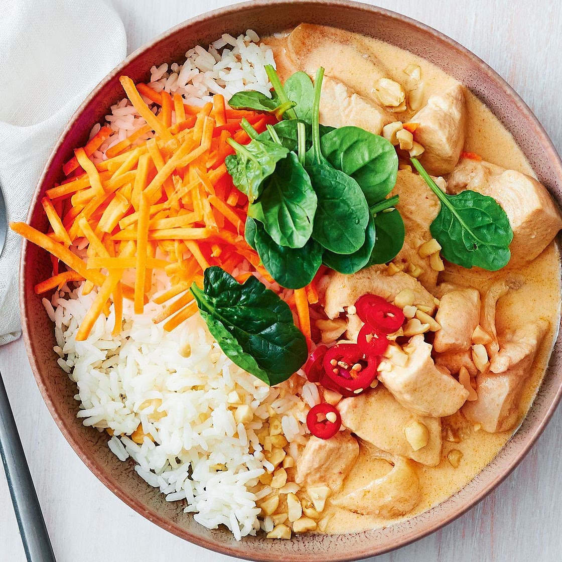 Peanut chicken coconut curry recipe