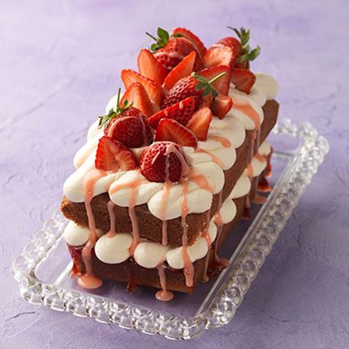 Victoria sponge loaf cake