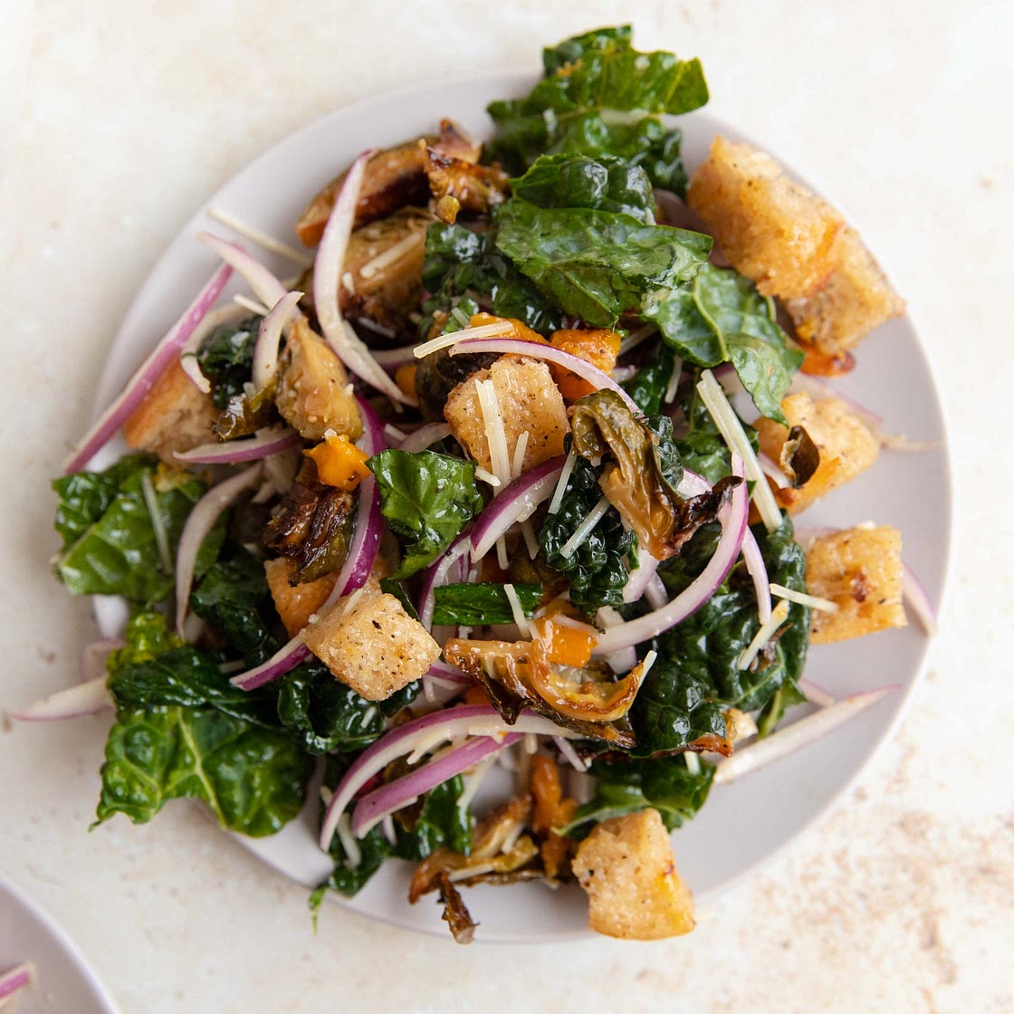 winter panzanella salad