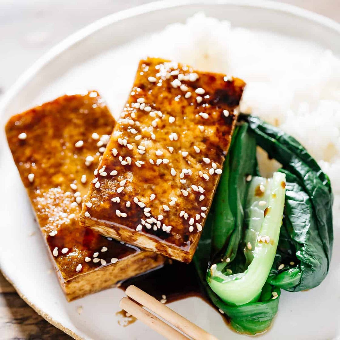 Easy Crispy Japanese Tofu Steak 豆腐のステーキ