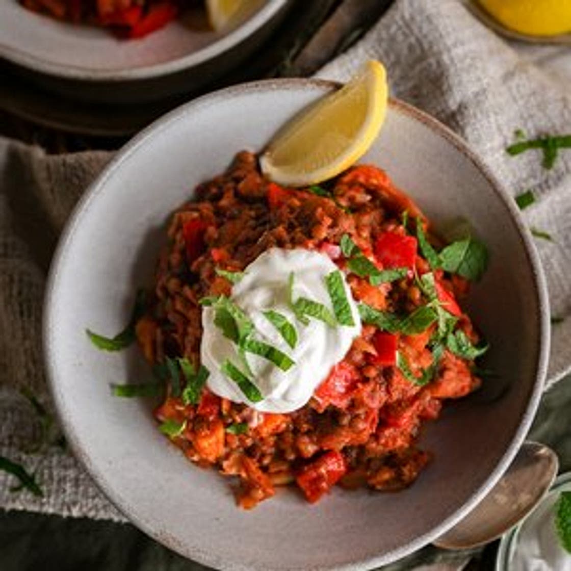Eggplant & Lentil Apricot Curry