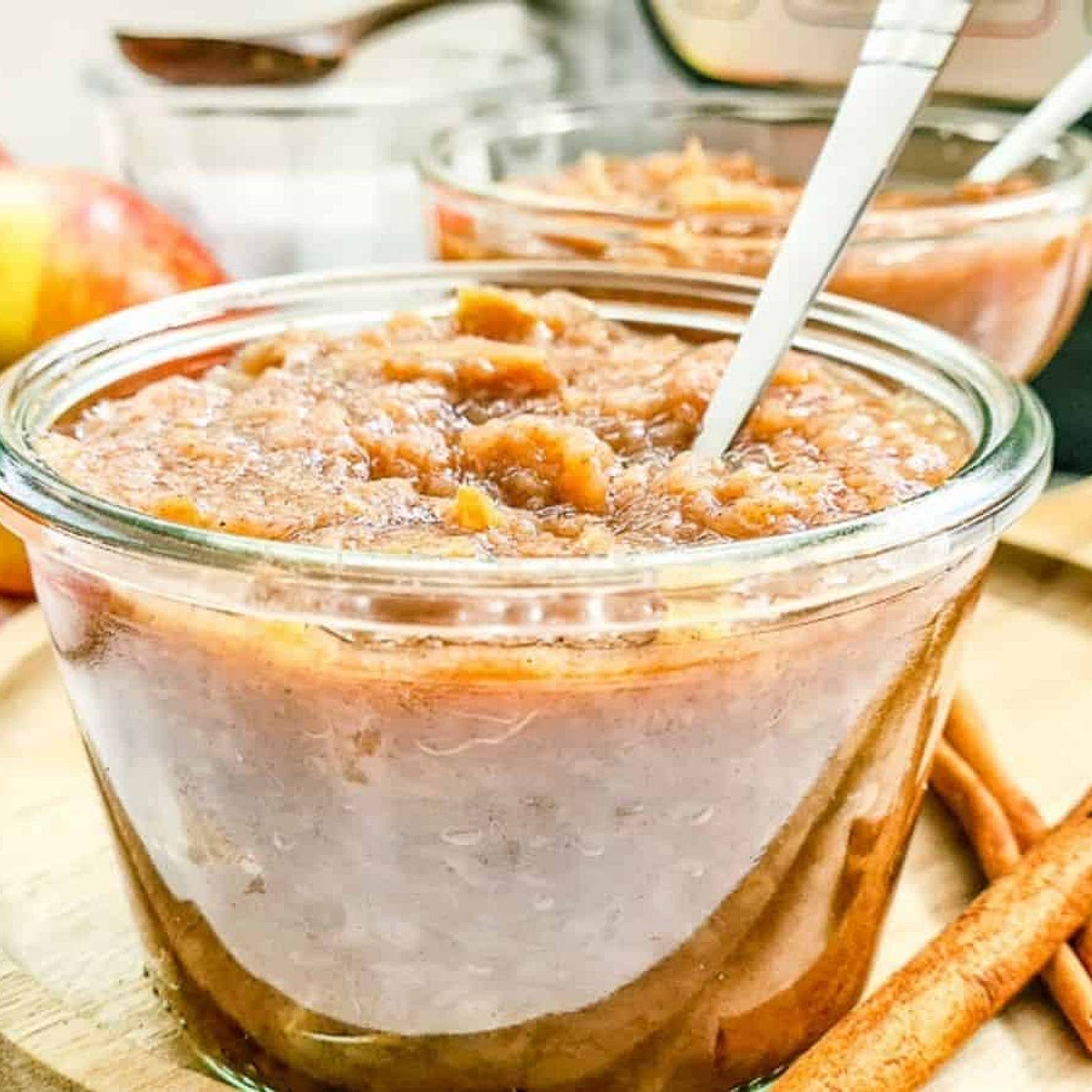No Peel Instant Pot Applesauce with No Sugar