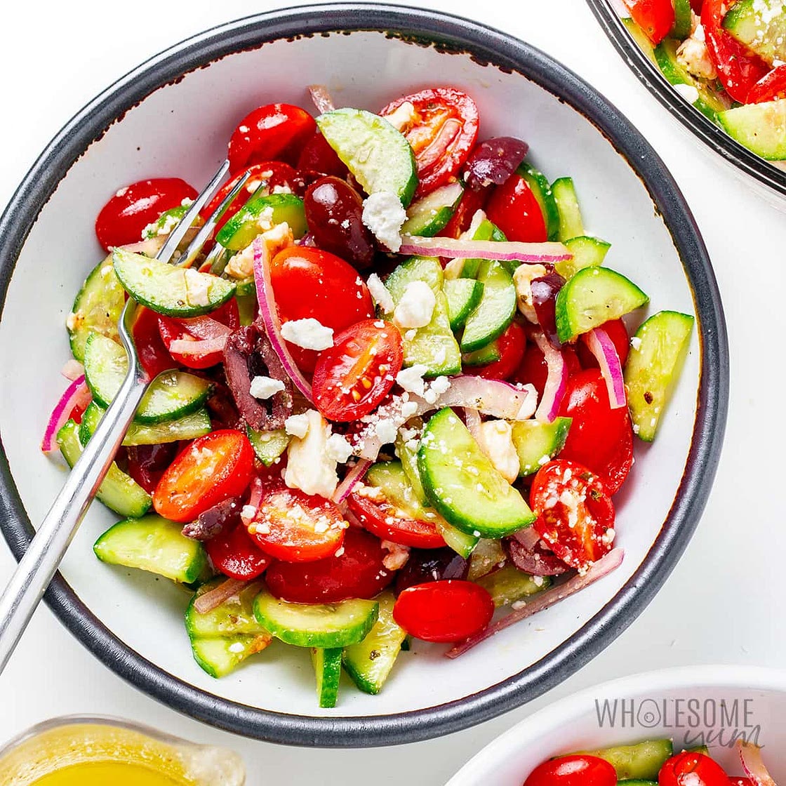 Greek Salad (Fresh, Easy Recipe)