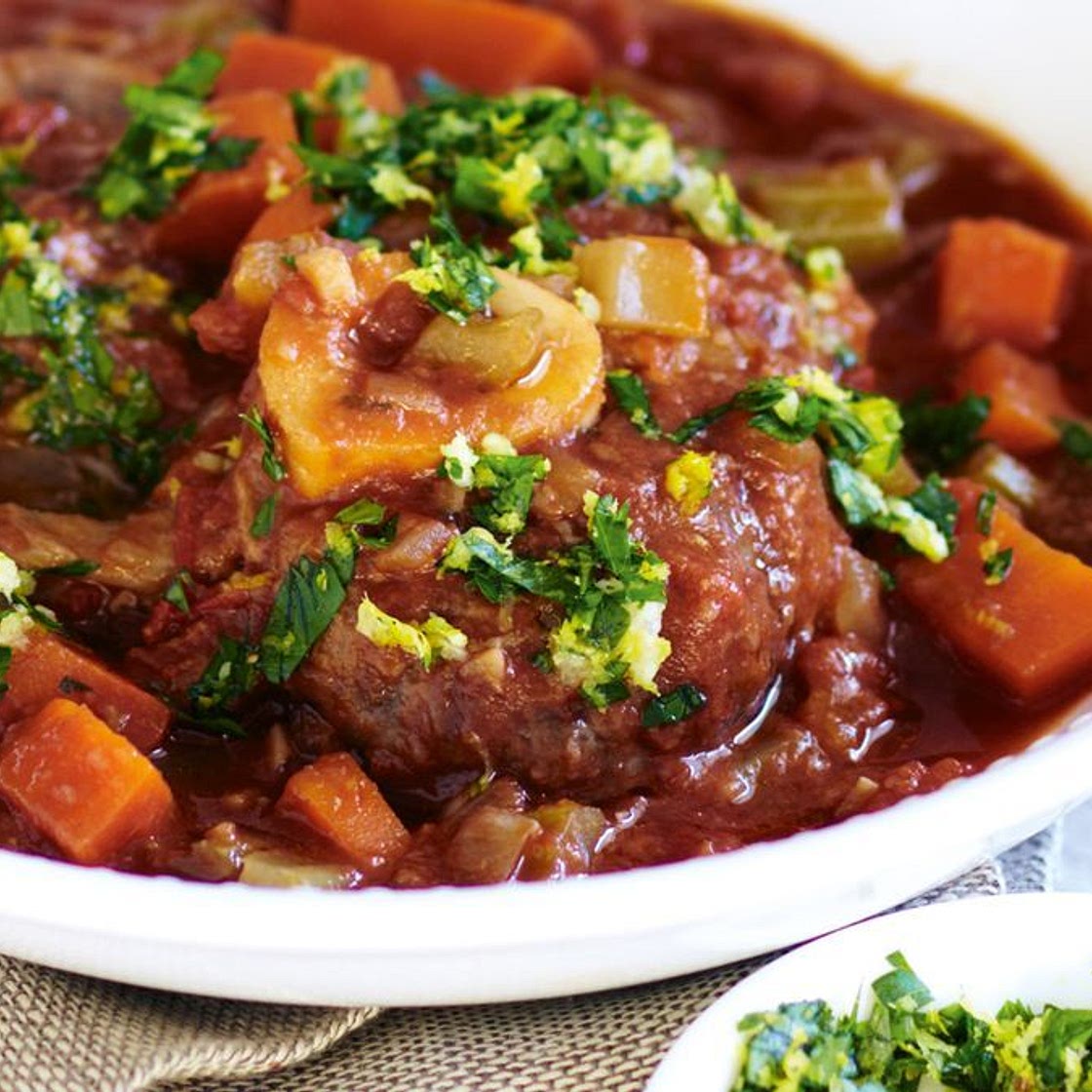 Slow-cooker osso bucco with gremolata