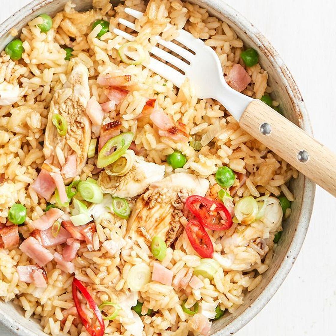 Air fryer fried rice recipe