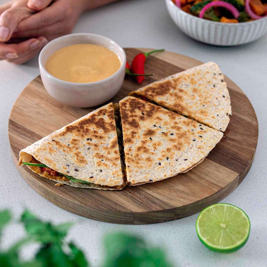 High-Protein Chickpea Quesadillas