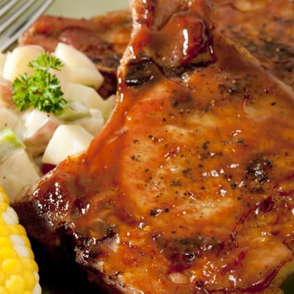 Marinated pork chops from the oven