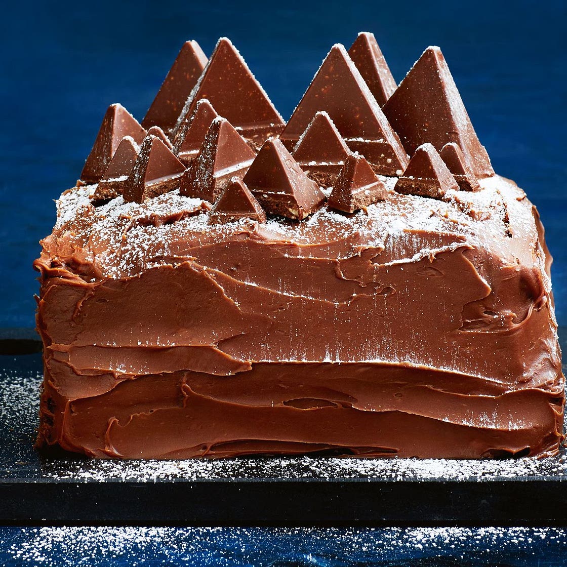 Toblerone Mountain Mud Cake