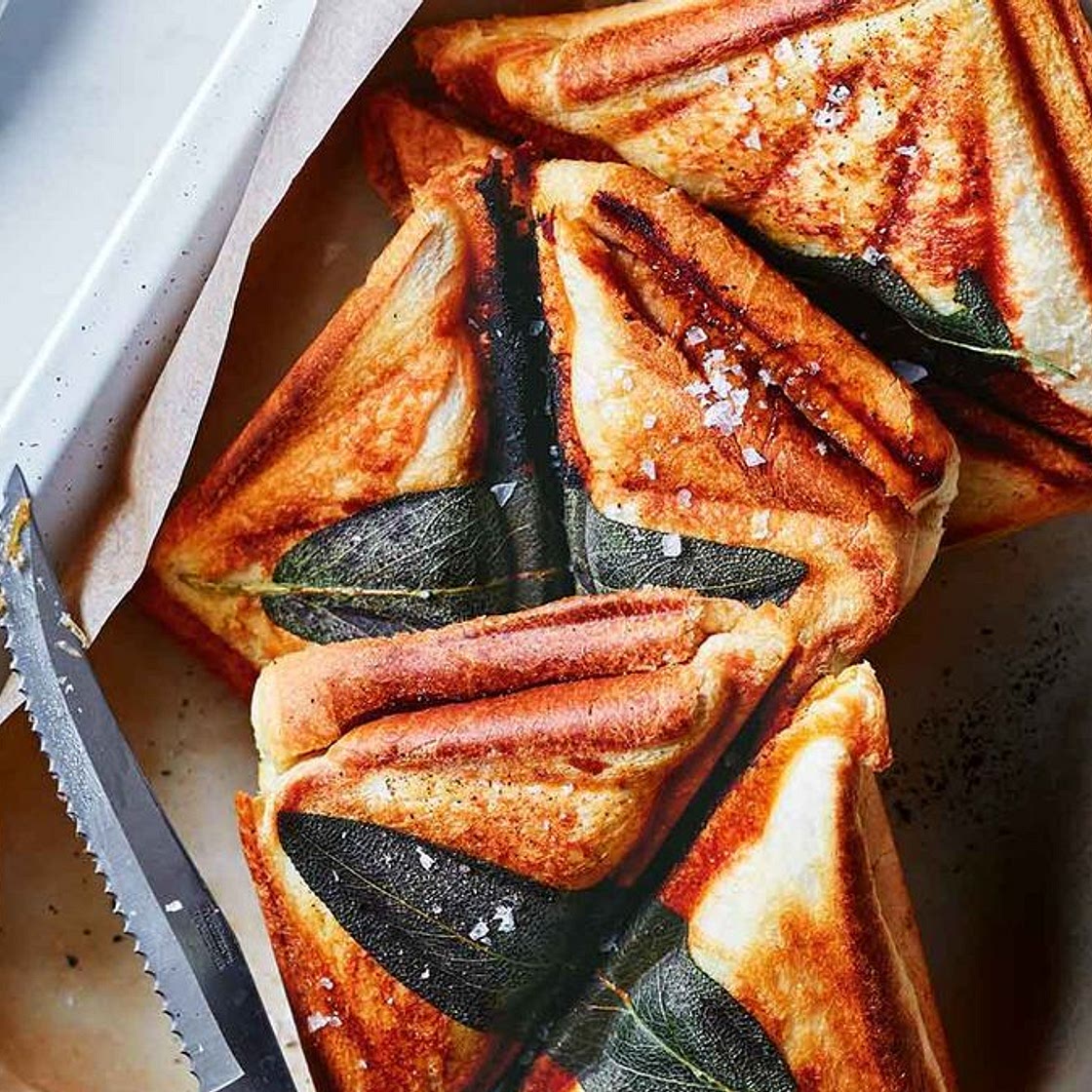 Colin Fassnidge's chicken parfait jaffle