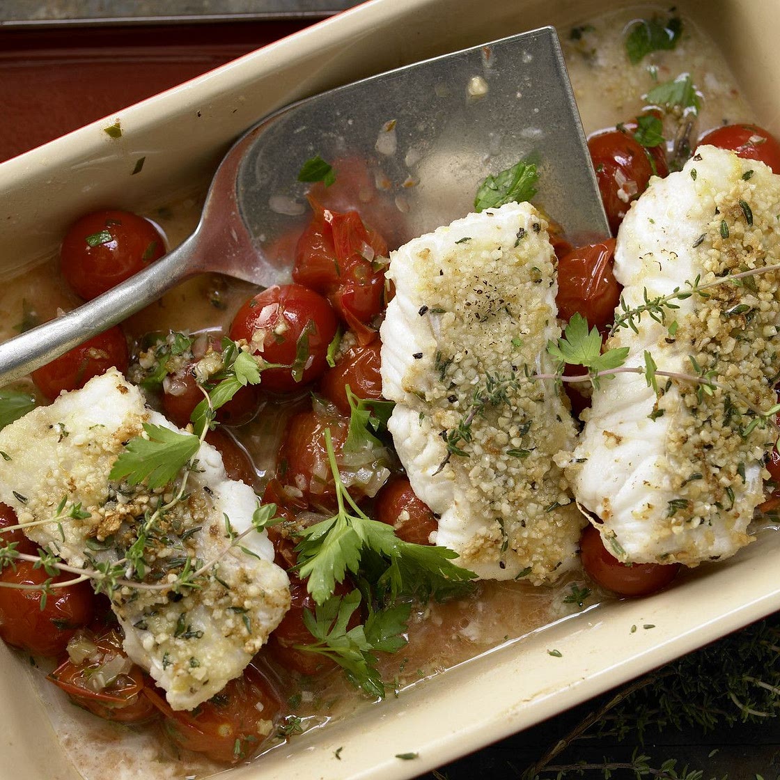 Fischfilets mit Mandelkruste