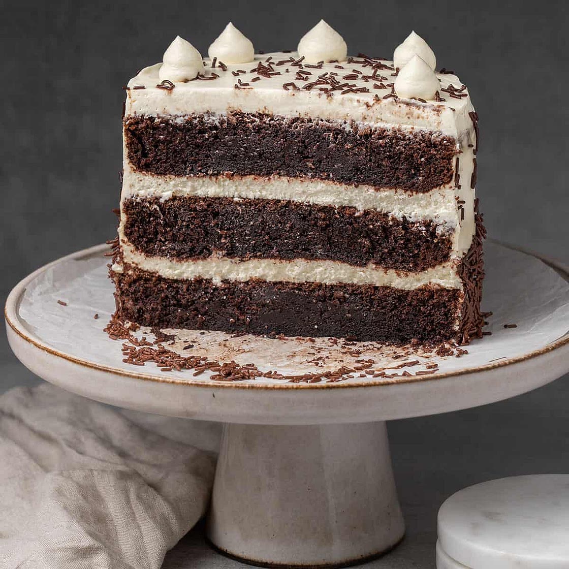 Chocolate Cake with Cream Cheese Frosting (VIDEO)