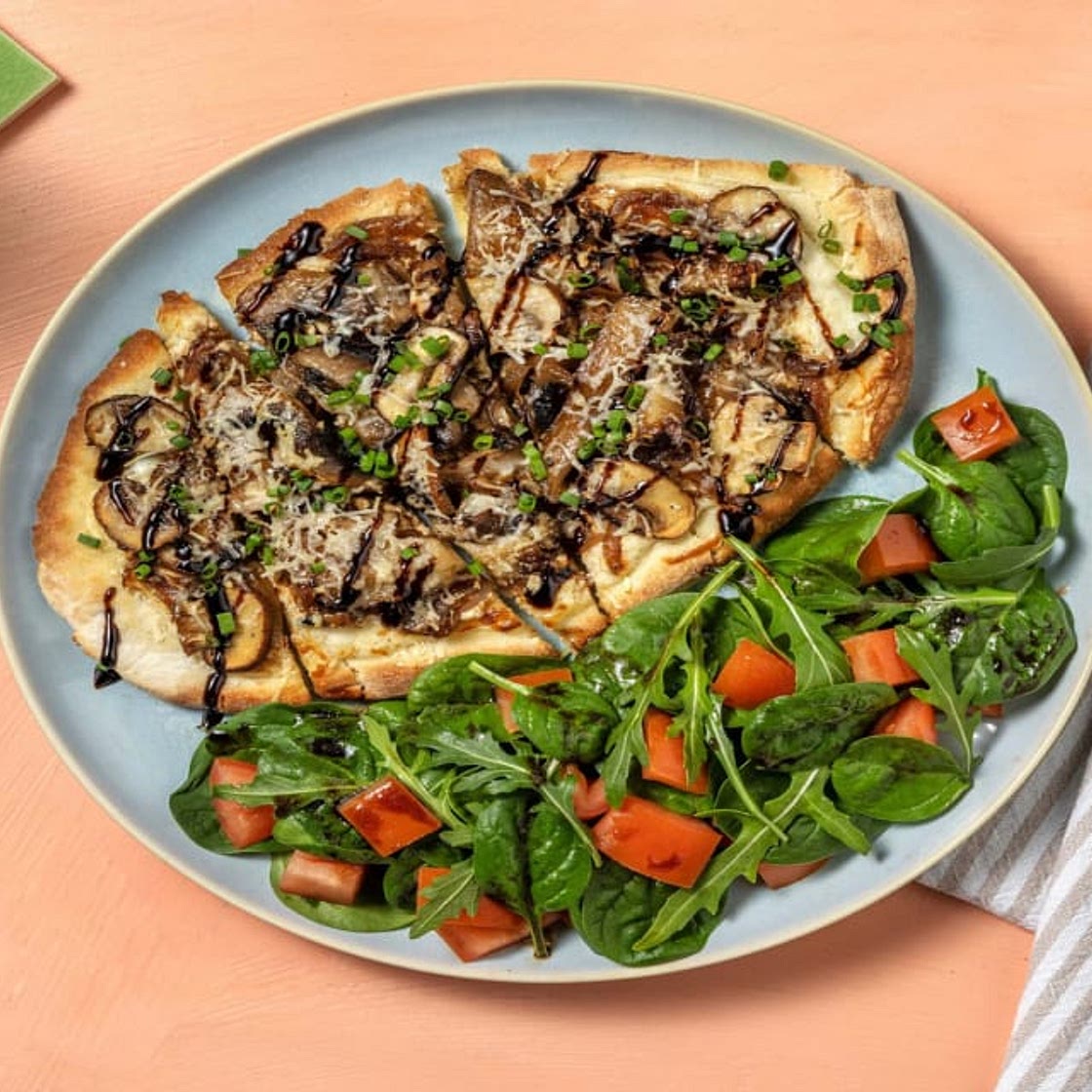 Ricotta and Mushroom Flatbreads with Chives