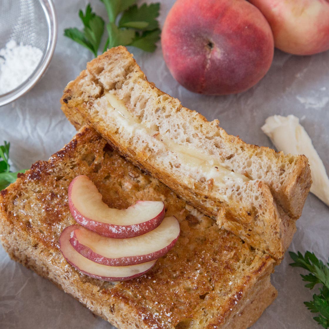 Toasted Peach Sandwich