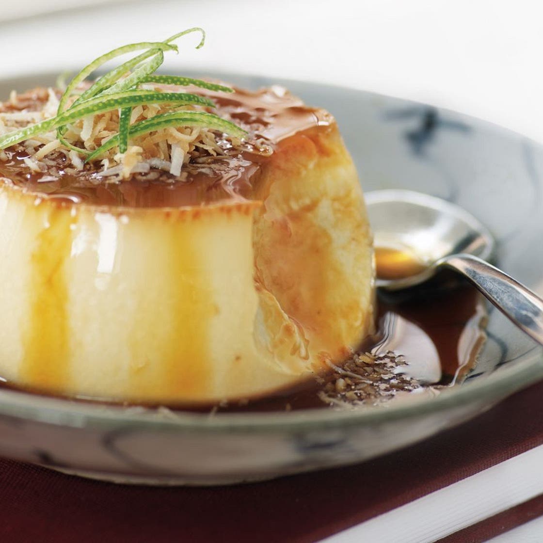 Banh gan (coconut creme caramel)