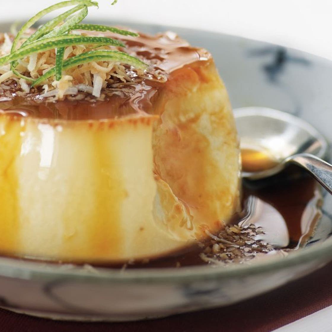 Banh gan (coconut creme caramel)