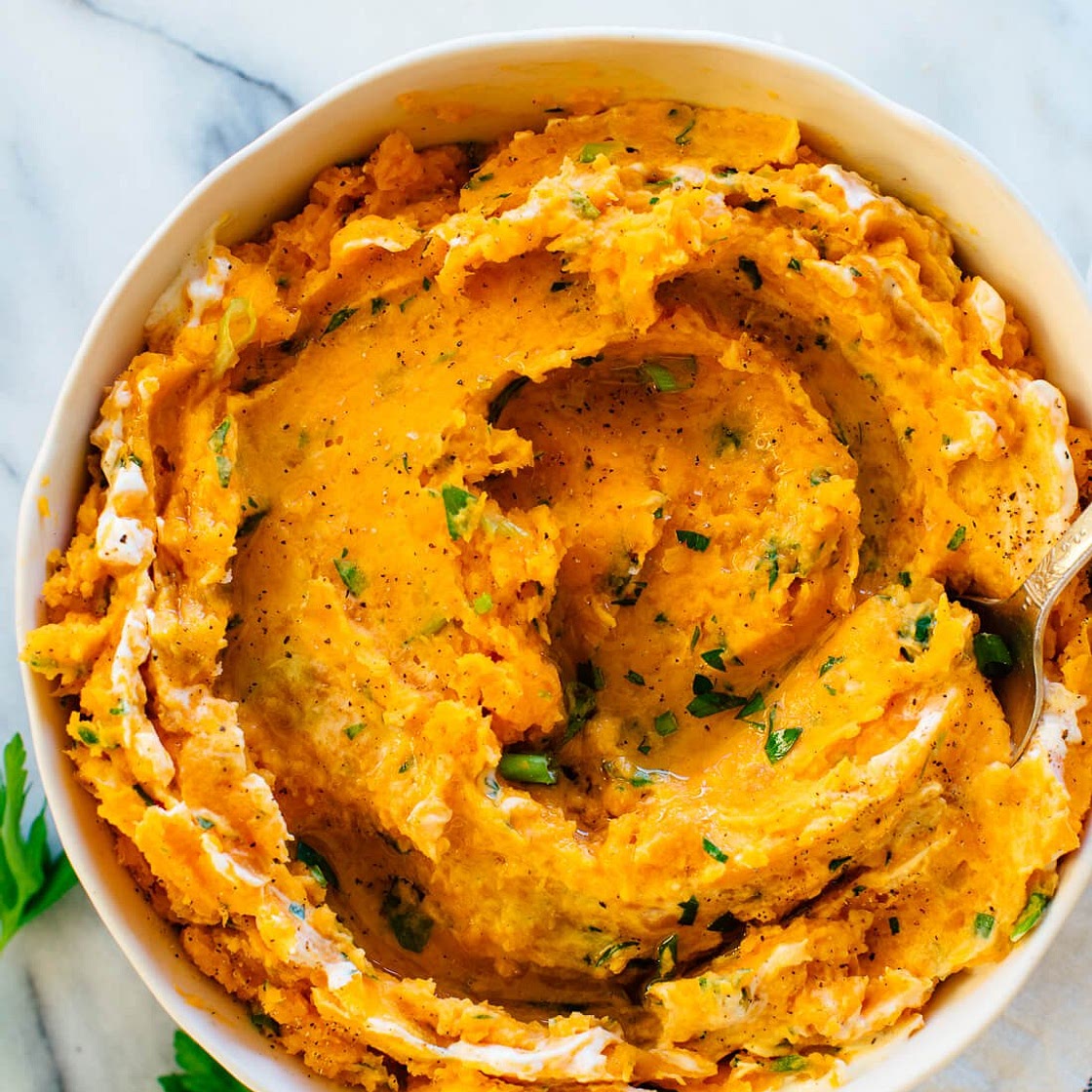 Savory Mashed Sweet Potatoes