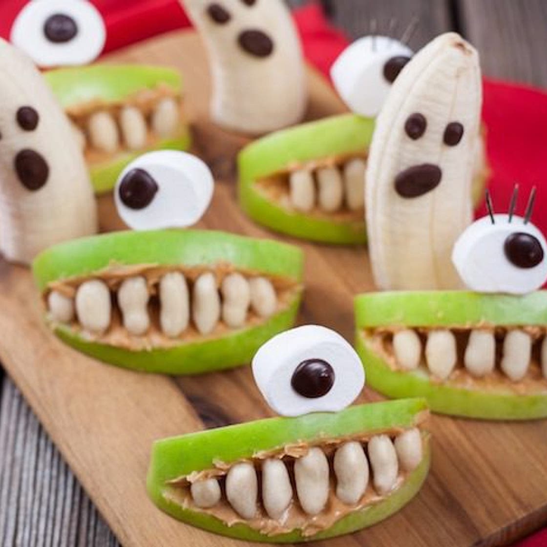 Snacks de fruta para Halloween