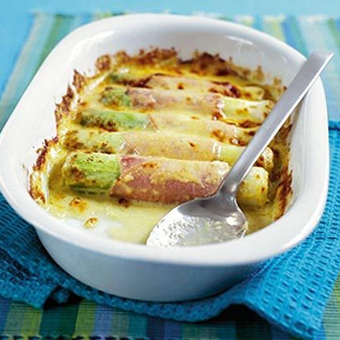 Cheesy leeks & ham